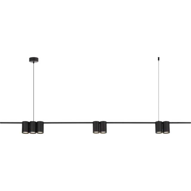 Milagro Genesis Black Strip 7 LED Pendant Light - Size: 18 x 15 x 6cm - Wilko - image 1