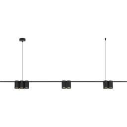 Milagro Genesis Black Strip 7 LED Pendant Light - Size: 18 x 15 x 6cm - Wilko - thumbnail 1
