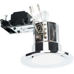 ValueLights Chrome Cool White LED Ceiling Downlight 10 Pack - Silver - Wilko