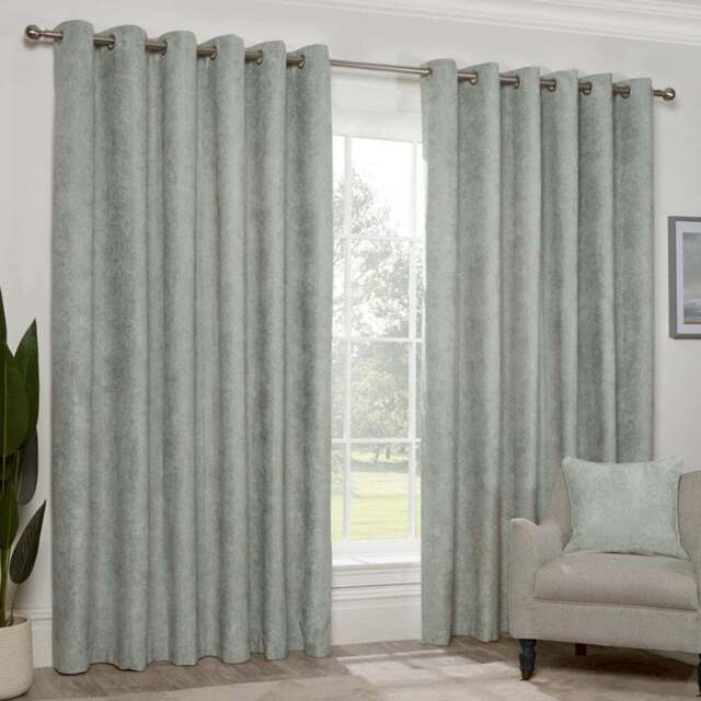 Divante Alden Sage Thermal Curtains 229 x 229cm - Size: W 229 x D 229cm - Wilko - image 1