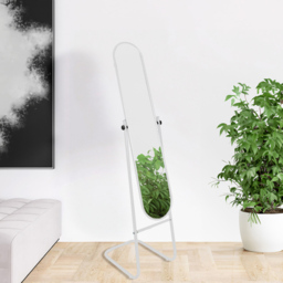 Harbour Housewares White Round Full Length Mirror 153 x 30cm - Size: 153 x 30 x 30cm - Wilko - thumbnail 3