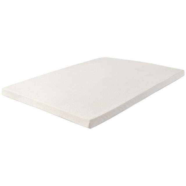 Starlight Beds Small Double Memory Foam Mattress Topper with Elastic Straps 1 inch - White - Wilko - image 1