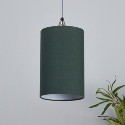 Lighting Collection Yates Green Cylinder Lamp Shade 16cm - Size: 6.5 x 17.5 x 34cm - Emerald - Wilko - thumbnail 3