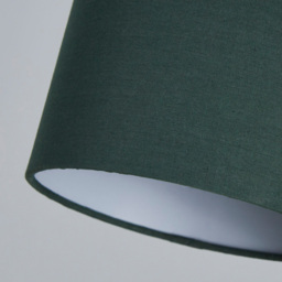 Lighting Collection Yates Green Cylinder Lamp Shade 16cm - Size: 6.5 x 17.5 x 34cm - Emerald - Wilko - thumbnail 5