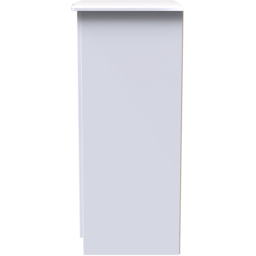 Crowndale Camden 2 Door White Gloss and White Midi Wardrobe Ready Assembled - White Gloss & White - Wilko - thumbnail 6