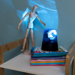 ValueLights Eastwood Blue LED Rotating Novelty Police Warning Light - Size: 11.5 x 9 x 9cm - Wilko - thumbnail 3