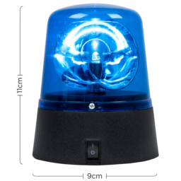 ValueLights Eastwood Blue LED Rotating Novelty Police Warning Light - Size: 11.5 x 9 x 9cm - Wilko - thumbnail 5