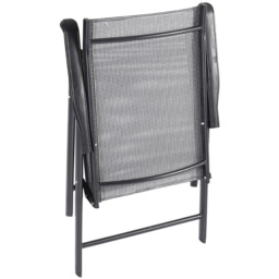 Living and Home Foldable 2 Seater Black Square Patio Set - Wilko - thumbnail 4