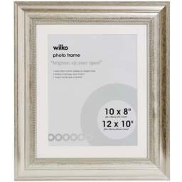 Wilko Dorchester Silver Photo Frame 12 x 10 Inch - Size: Multi - thumbnail 1