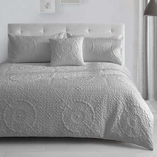 Velosso Winchester Single Grey Duvet Set - Wilko - image 1