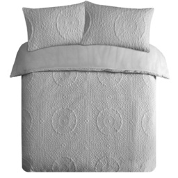 Velosso Winchester Single Grey Duvet Set - Wilko - thumbnail 3