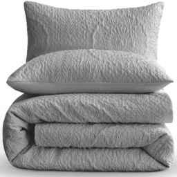 Velosso Winchester Single Grey Duvet Set - Wilko - thumbnail 7