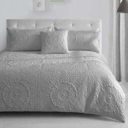Velosso Winchester Single Grey Duvet Set - Wilko - thumbnail 1