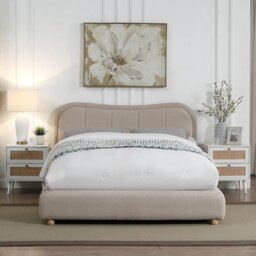 Sienna Ottoman Bed Taupe Double - Wilko