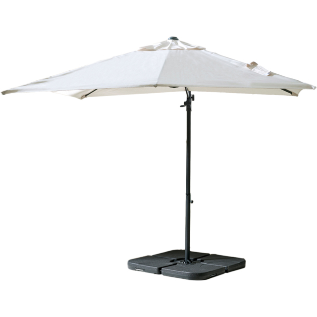 Furniturebox Gretna Cream Square Outdoor Cantilever Parasol - Size: 3m - Wilko - image 1