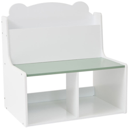 Liberty House Toys Kids Teddy Bear Bookcase - Size: 60 x 61.5 x 50cm - White & Green - Wilko - thumbnail 6