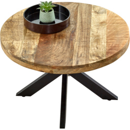 Brooklyn Surrey Metal Spider Legs Solid Wood Coffee Table - Brown - Wilko - thumbnail 4