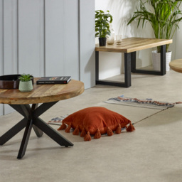 Brooklyn Surrey Metal Spider Legs Solid Wood Coffee Table - Brown - Wilko - thumbnail 7