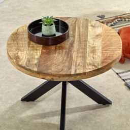 Brooklyn Surrey Metal Spider Legs Solid Wood Coffee Table - Brown - Wilko - thumbnail 6