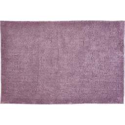 Allure Bath Fashions Heather Chenille Microfibre Supersoft Non-Slip Bobble Bath Mat 50 x 80cm - Purple - Wilko