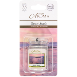True Aroma Hanging Jar Air Freshener Sunset Sands - Wilko - thumbnail 1