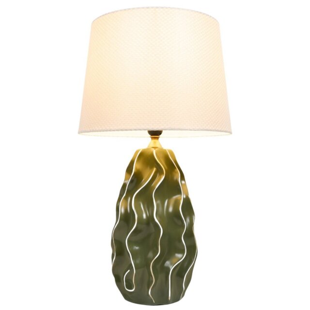 Evani Table Lamp Green - Wilko - image 1