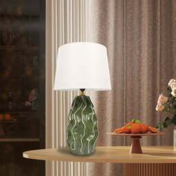 Evani Table Lamp Green - Wilko - thumbnail 3