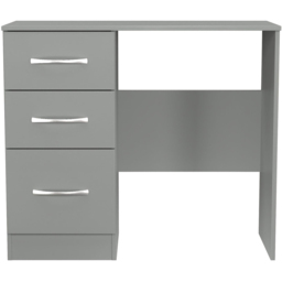 Crowndale Avon 3 Drawer Dusk Grey Dressing Table Ready Assembled - Wilko - thumbnail 3