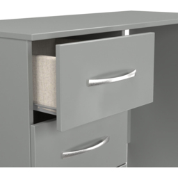 Crowndale Avon 3 Drawer Dusk Grey Dressing Table Ready Assembled - Wilko - thumbnail 7