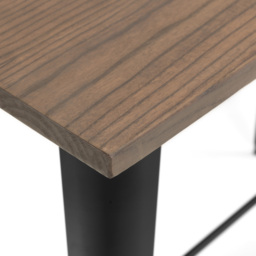 Julian Bowen Grafton Bar Table Brown and Black - Size: 2 Seater - Wilko - thumbnail 6
