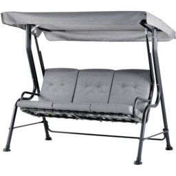 Outsunny 3 Seater Grey Outdoor Garden Swing Chair - Wilko - thumbnail 3