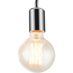 Cosylyte Fraser 3 Light Chrome Metal Flush Ceiling Light - Size: 29 x 21.5 x 14.5cm - Silver - Wilko - thumbnail 5