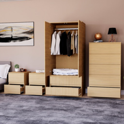 VIDA DESIGNS Denver Pine 4 Piece Bedroom Furniture Set - Wilko - thumbnail 5