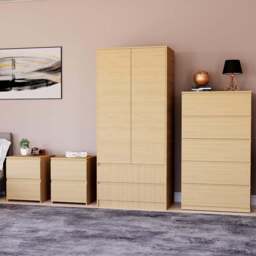 VIDA DESIGNS Denver Pine 4 Piece Bedroom Furniture Set - Wilko - thumbnail 1