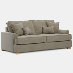 Alba City 3 Seater Fossil Fabric Sofa - Brown - Wilko - thumbnail 3