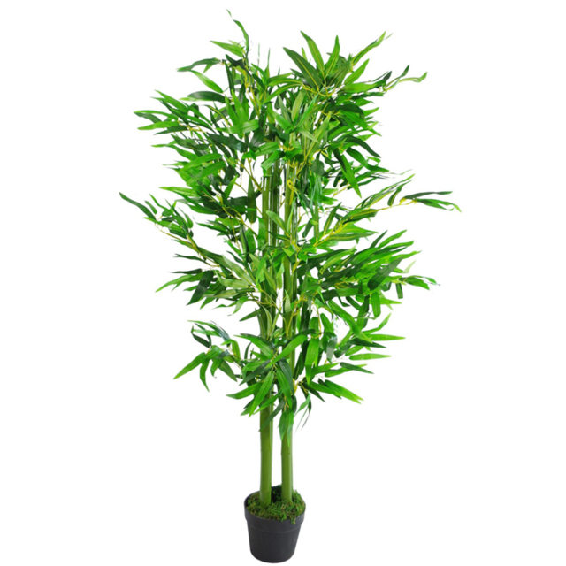 Leaf Artificial Green Bamboo Plant Pot 120cm - Size: 120 x 60 x 60cm - Wilko - image 1