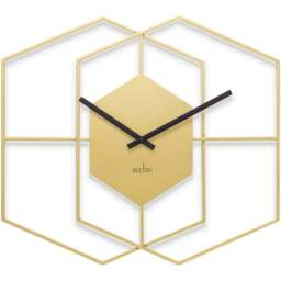 Acctim Addison Brass Wire Wall Clock - Size: 3.4 x 55 x 50cm - Multi - Wilko