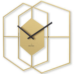 Acctim Addison Brass Wire Wall Clock - Size: 3.4 x 55 x 50cm - Multi - Wilko - thumbnail 3