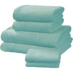 Rapport Home Chatsworth Super Soft 600gsm Combed Cotton Turquoise Bath Towel - Size: 4 x 70 x 120cm - Blue - Wilko - thumbnail 1