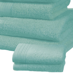 Rapport Home Chatsworth Super Soft 600gsm Combed Cotton Turquoise Bath Towel - Size: 4 x 70 x 120cm - Blue - Wilko - thumbnail 4