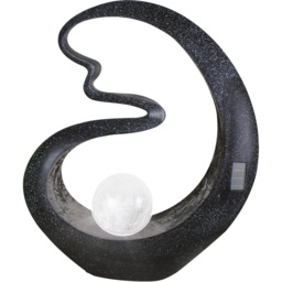 GardenKraft LED Solar Black Medusa Crackle Ball Light Up Ornament - Size: 43 x 15.5 x 49.5cm - Multi - Wilko - thumbnail 4