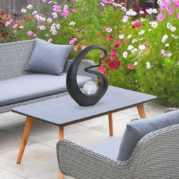 GardenKraft LED Solar Black Medusa Crackle Ball Light Up Ornament - Size: 43 x 15.5 x 49.5cm - Multi - Wilko - thumbnail 5