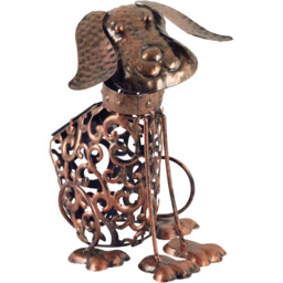 Luxform Solar Powered Metal Dog Led Light - Size: 13.5 x 18 x 25cm - Multi - Wilko