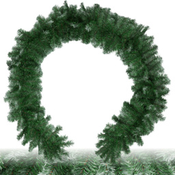 tectake Frosted Tips Artificial Christmas Garland 2.7m - Size: 30 x 30 x 270cm - green - Wilko - thumbnail 3