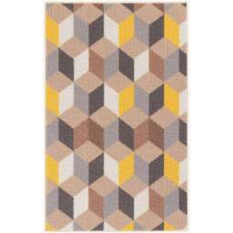 Desire Rugs Havana Gold Arrow Anti Slip Door Mat 90 x 57cm - Size: 57 x 90cm - Wilko