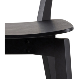 Florence Roxby 4 Seater Bar Dining Table Oak and Black - Black & Oak - Wilko - thumbnail 7