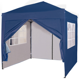 Blue Pop Up Outdoor Canopy Tent with Removable Sidewalls 2 x 2m - MCC - Wilko - thumbnail 3