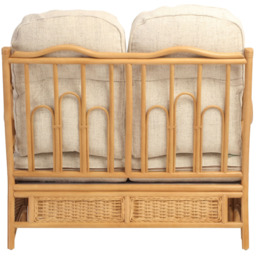 Desser Furniture Vale 2 Seater Light Oak Athena Plain Suite - Brown - Wilko - thumbnail 7