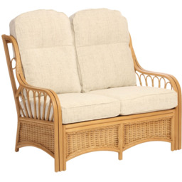 Desser Furniture Vale 2 Seater Light Oak Athena Plain Suite - Brown - Wilko - thumbnail 4