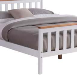 Home Detail Woodford King Size White and Oak Wooden Bed - Wilko - thumbnail 5
